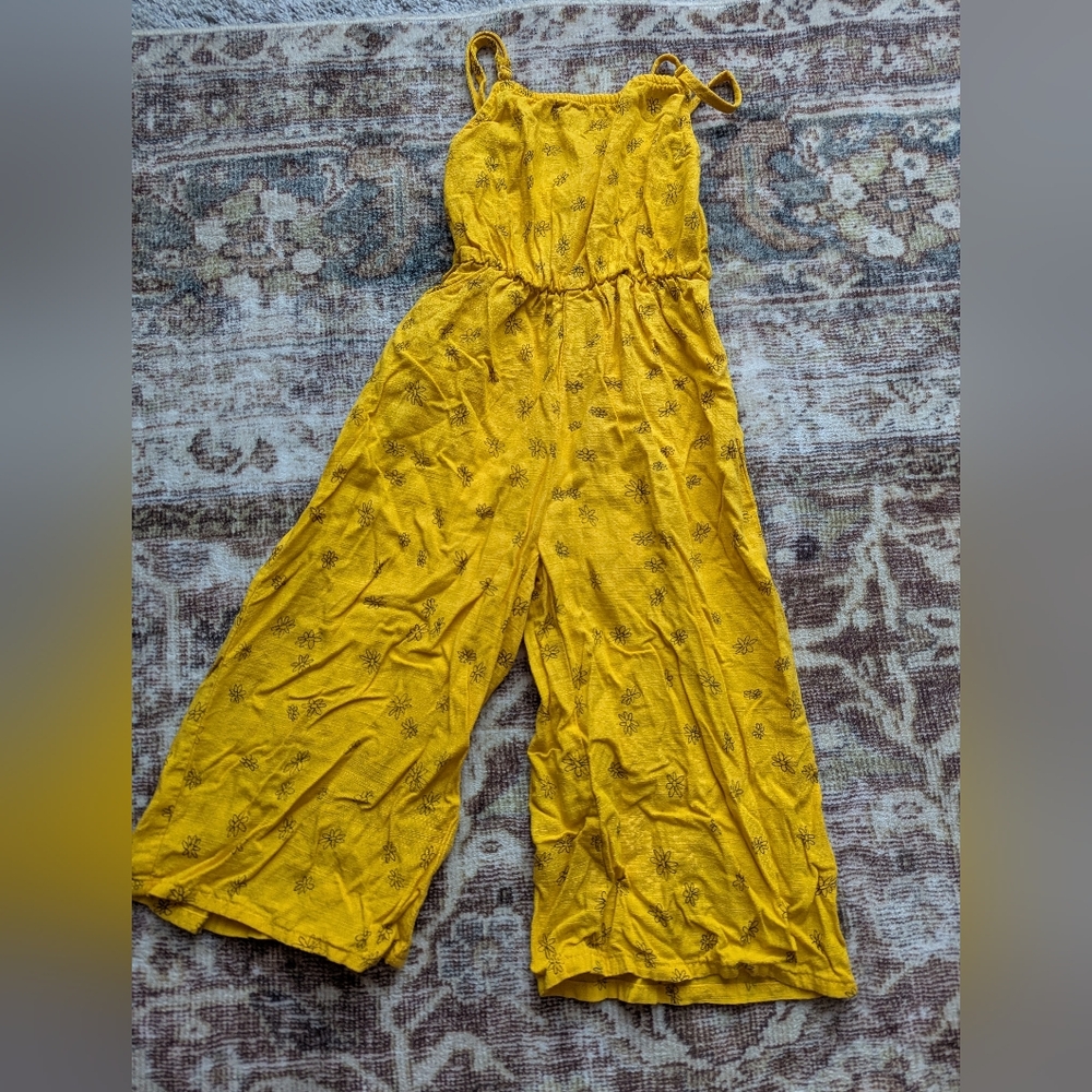 Yellow Floral Women's Jumpsuit